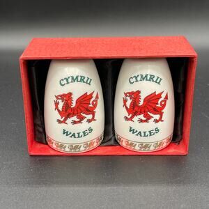 Vintage Welsh Salt and Pepper Shakers
